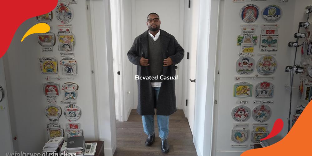 gaya dengan barrel pants